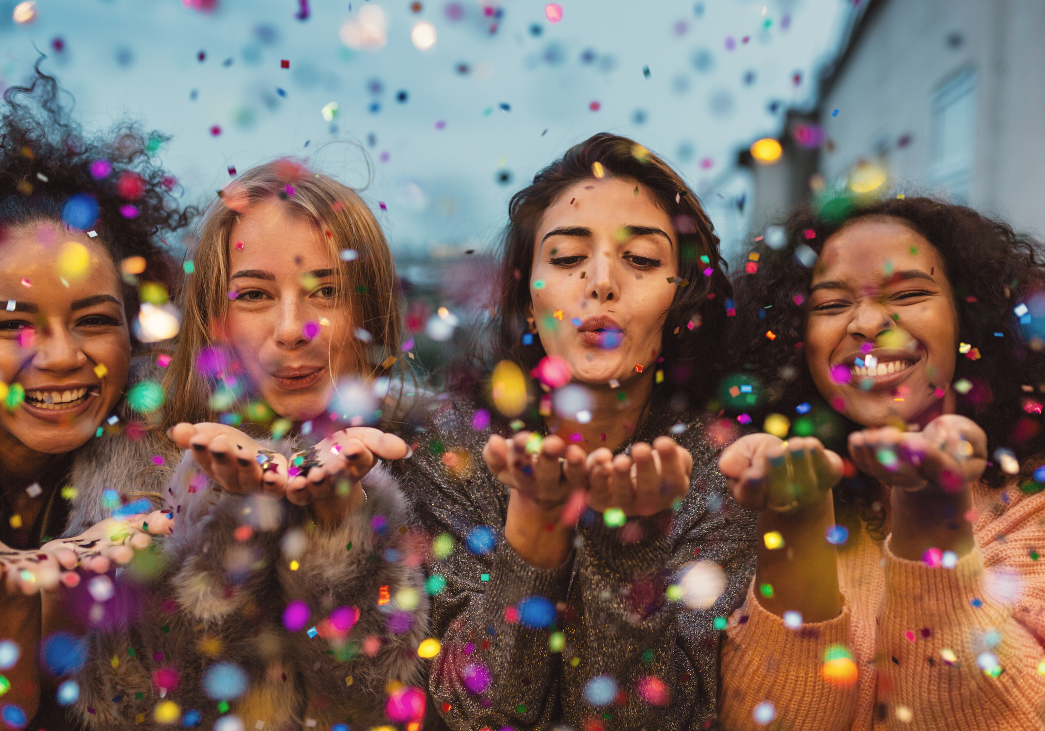 Group Of Women Having Fun 